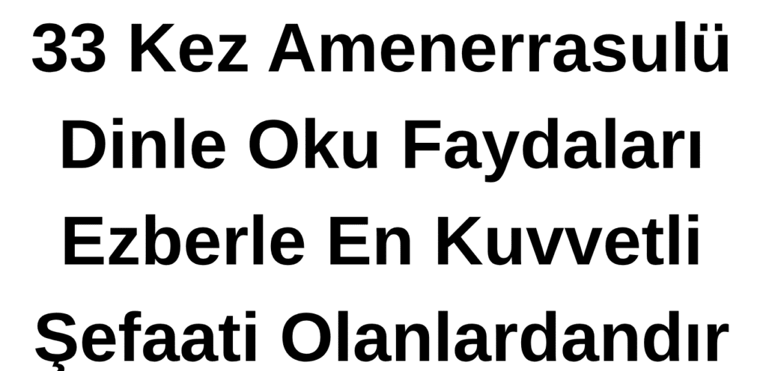 amenerrasulü